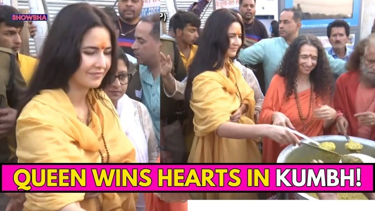 Katrina Kaif Wins Hearts As She Distributes Prasad To Devotees At Maha Kumbh Mela | WATCH