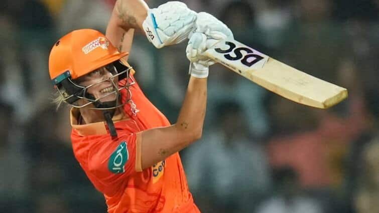 rcb vs gg wpl 2025 highlights ashleigh gardner led gujarat giants beat royal challengers bangalore by six wickets