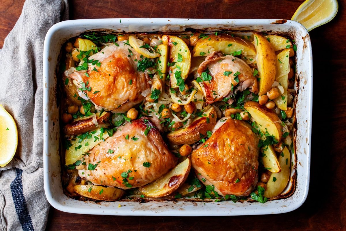 lemon chicken with potatoes and chickpeas – smitten kitchen