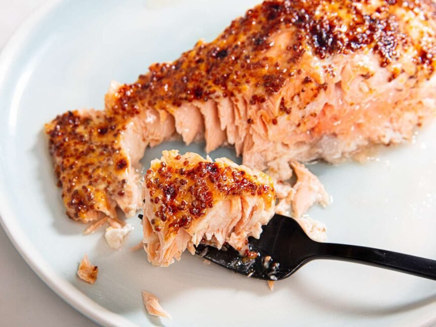 This 4-Ingredient Honey-Mustard Salmon Is Ready in Just 15 Minutes