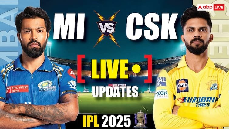 CSK vs MI Live Score IPL 2025 Chennai Super Kings vs Mumbai Indians Match 3 MA Chidambaram Stadium Chennai Live Updates MS Dhoni Rohit Sharma