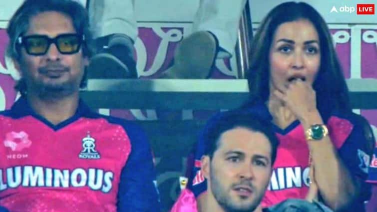 Malaika Arora Dating Rumours with Kumar Sangakkara after spotting with him in RR Vs CSK Match amid breakup with arjun kapoor