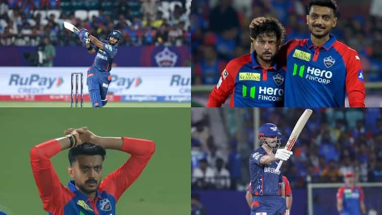dc vs lsg 1st innings highlights delhi capitals target 210 runs nicholas pooran mitchell marsh mitchell starc dc vs lsg scorecard ipl 2025