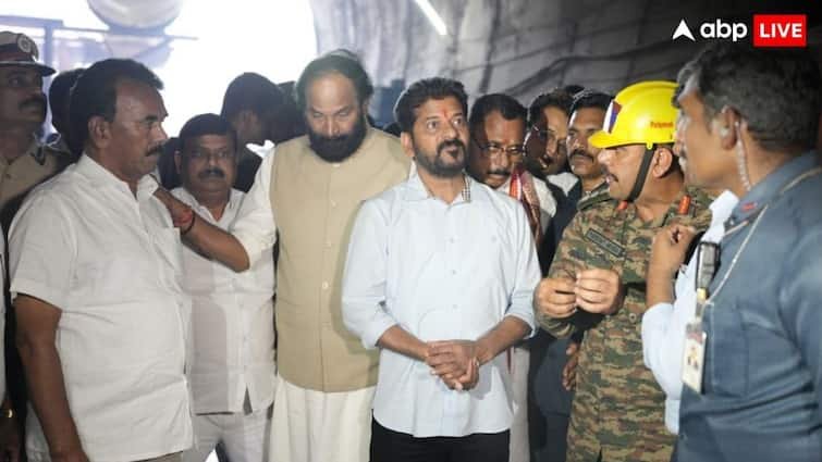 telangana tunnel collapsed SLBC project cm revanth reddy visit location says rescue operation expedite 