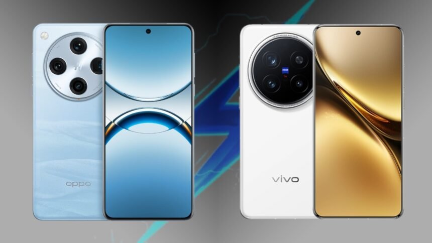 Oppo Find X8 Pro vs Vivo X200 Pro Price Battery Performance Camera Specifications Comparison Best Flagship Phone