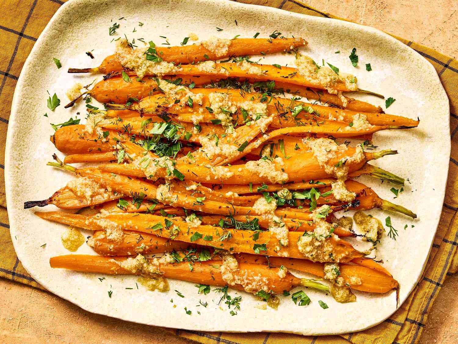 Sweet and Punchy Honey-Roasted Carrots