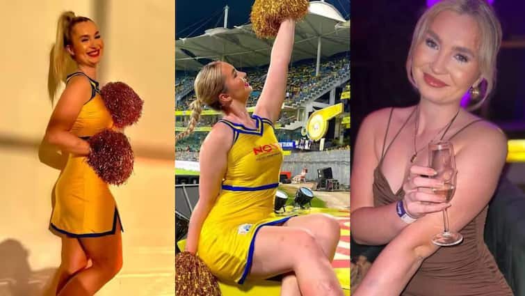 photos of molly most beautiful cheerleader in ipl 2025 used to work for csk before srh check glamorous pictures