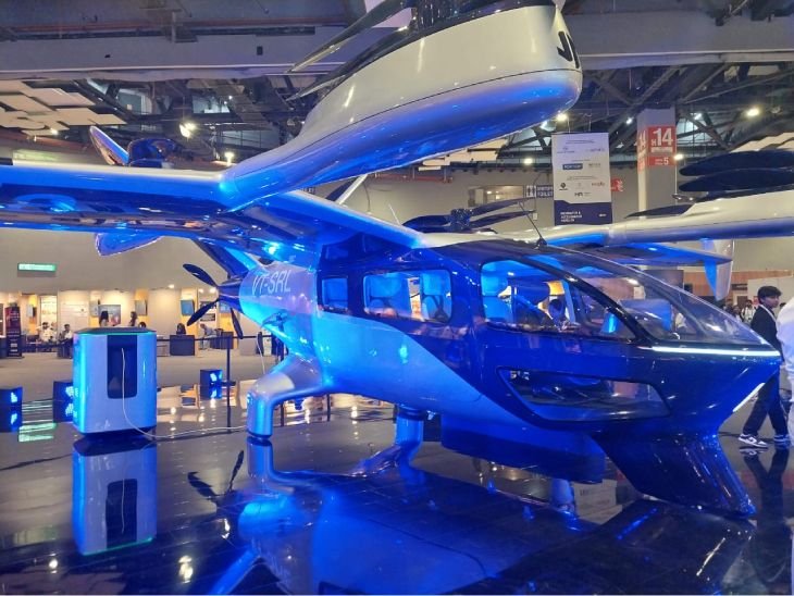 Indias first 6 seater flying taxi, 160km maximum range | भारत की पहली 6 सीटर फ्लाइंग टैक्सी, 160km मैक्सिमम रेंज: प्रीमियम टैक्सी सर्विस के बराबर एक ट्रिप का किराया, 2028 में लॉन्च होगी