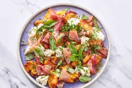 Step Aside Steak, This Grilled Peach and Burrata Salad Is Dominating My Summer Cookouts