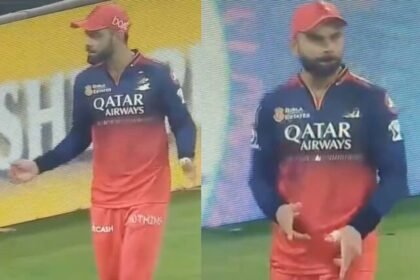 virat kohli dance video on Akhiyon Se Goli Maare goes viral ipl 2025