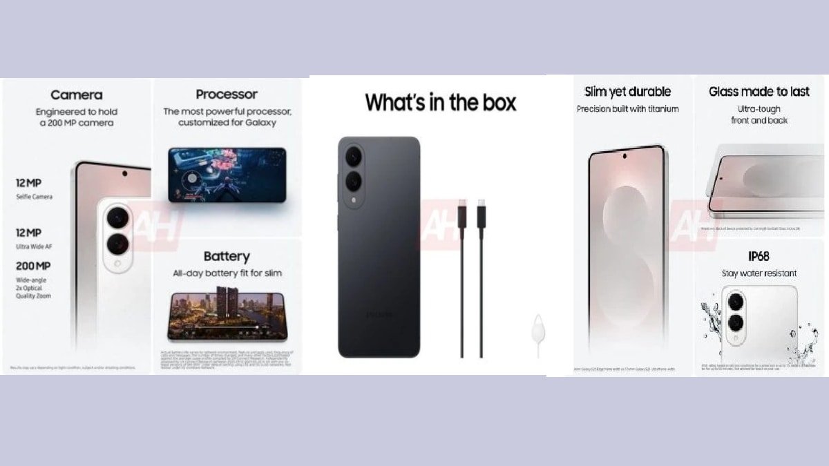 Galaxy S25 Edge Promo Material Leaks Ahead of Launch Confirms 200MP Camera Snapdragon 8 Elite accessories