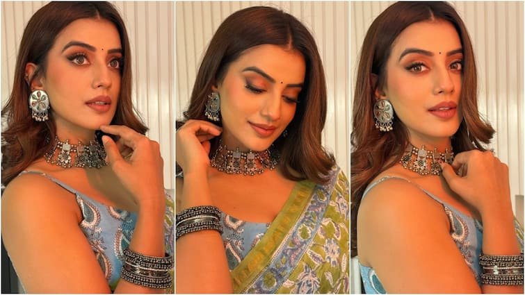bhojpuri actress and singer akshara singh share reel with her mother and wear banarasi saree