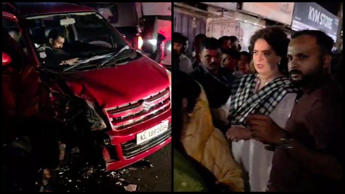 प्रियंका गांधी ने रास्ते में रुकवाया अपना काफिला, सड़क हादसे में घायल लोगों को भेजा अस्पताल- VIDEO
