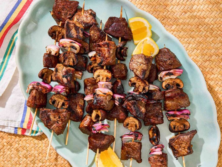 Grilled Steak Kebabs That Taste Like a Night Out
