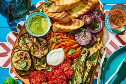 A Grilled Vegetable Board That’s Bold, Beautiful, and Built to Share